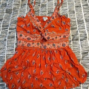 Eclipse Orange Floral Camisole
